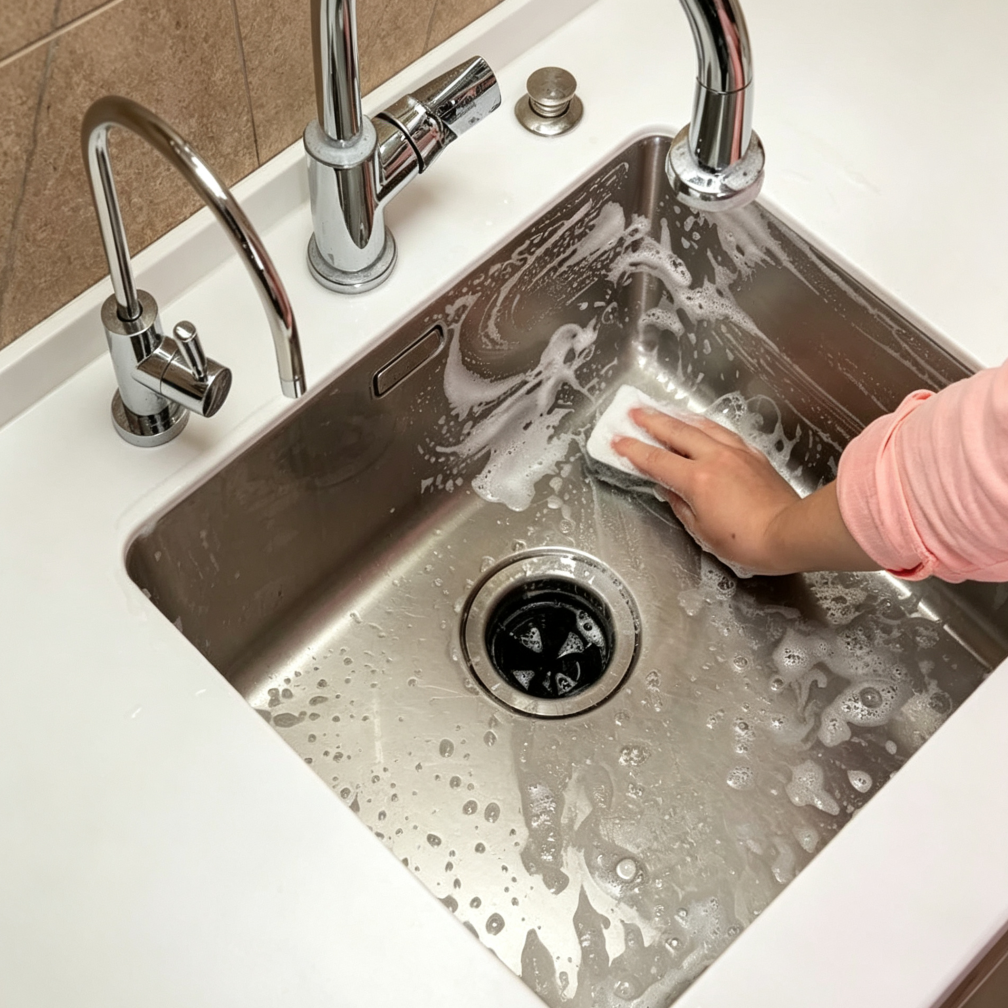 Kitchen Sink & Surrounding Area Deep Clean